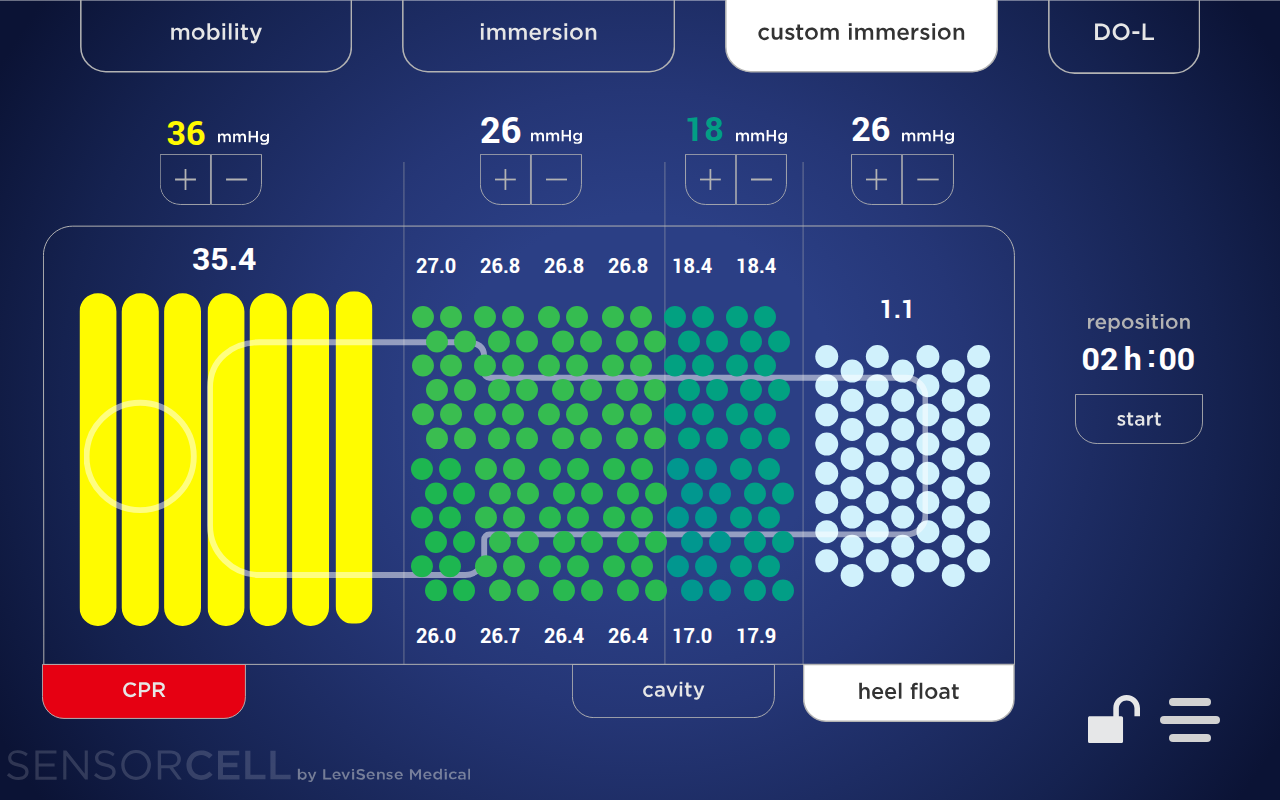 Monitor in Custom Immersion Mode with four zones set separately